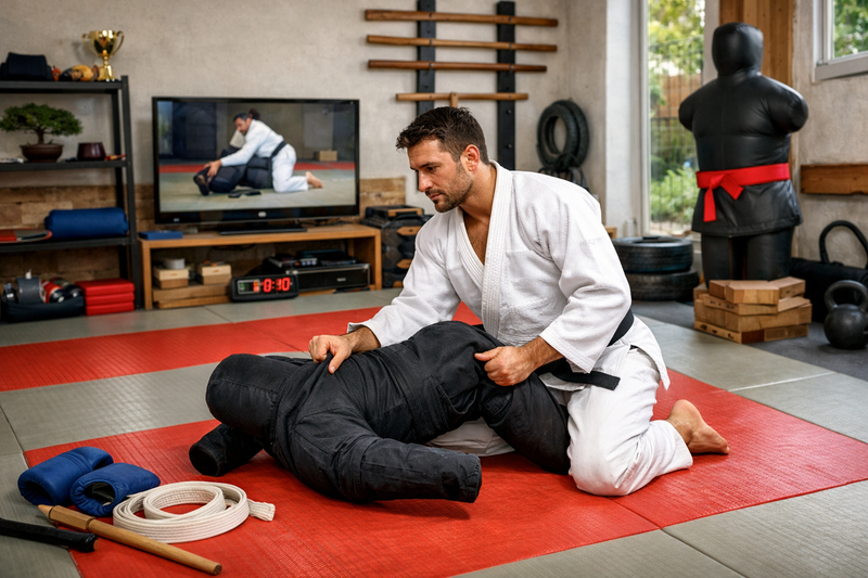Comment travailler seul chez soi pour améliorer son judo sans partenaire