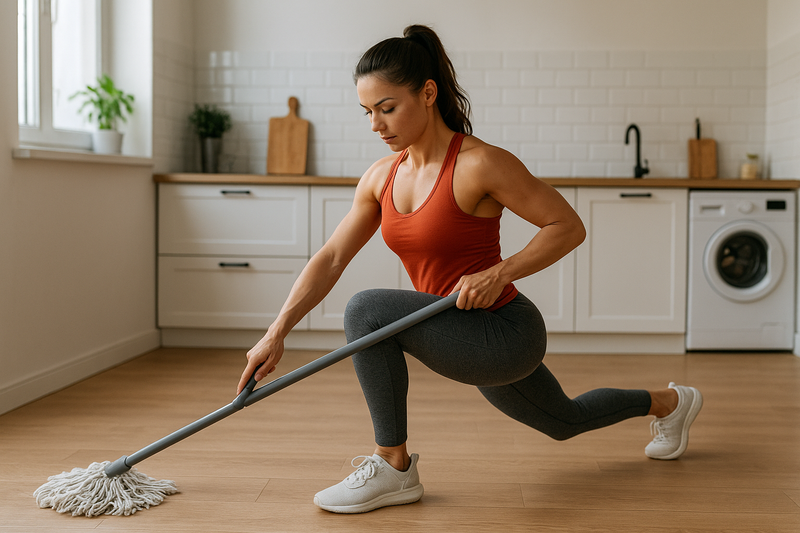 Comment transformer les tâches ménagères en séance de renforcement musculaire cachée