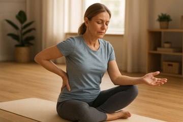 Dos douloureux et stress chronique : le protocole de gymnastique lente qui calme le système nerveux
