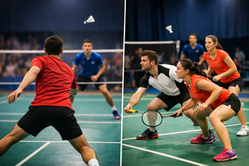 Badminton en simple vs en double : adapter son intelligence de jeu pour gagner plus