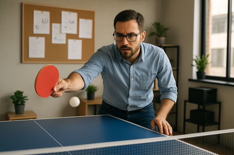 Ping-pong et productivité au travail : 5 bénéfices méconnus validés par la science