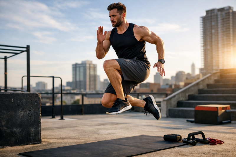 Musculation sans matériel pour sportifs : construire un corps explosif sans prendre de masse inutile