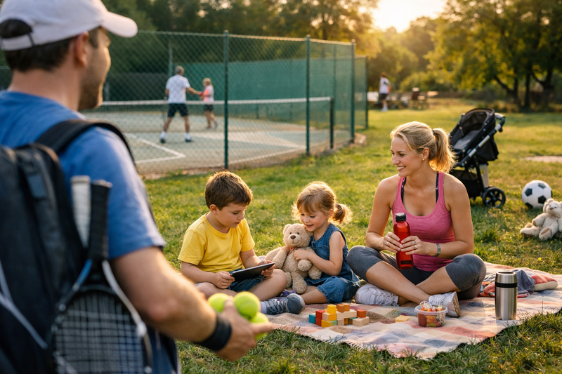 Tennis et vie de famille : organiser son temps quand tu commences un nouveau sport à l’âge adulte
