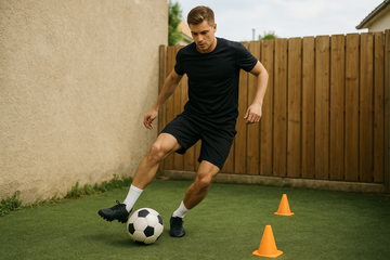 S’entraîner seul au football dans un petit espace : routines d’efforts intelligents sans cardio inutile