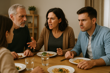 Famille toxique : que faire quand chaque discussion tourne au conflit pendant les repas de famille