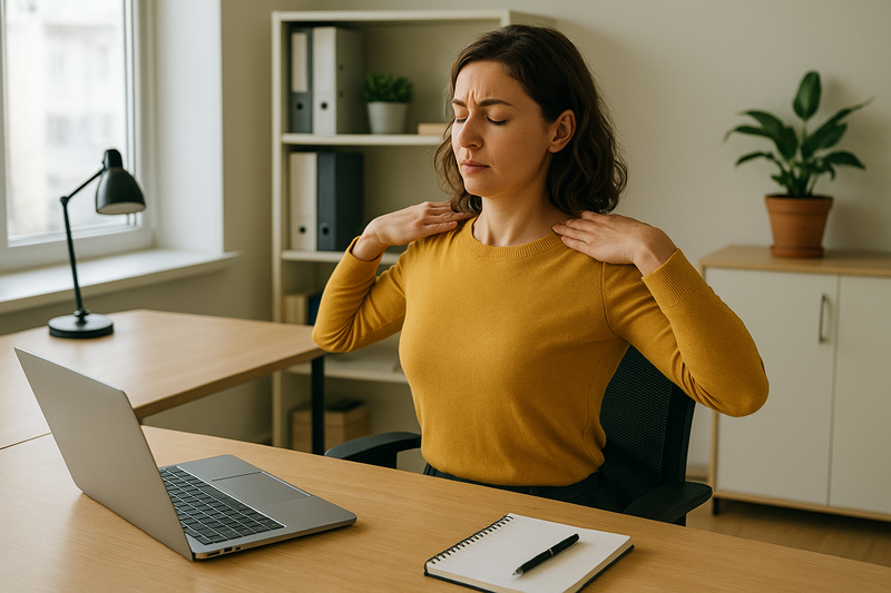 Posture, dos rond et douleurs de nuque : la routine de « gym invisible » à faire au bureau