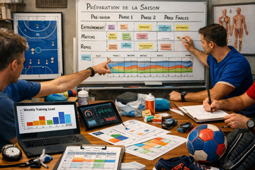 Préparer une saison complète de handball comme un staff pro : planification, charges, récupération