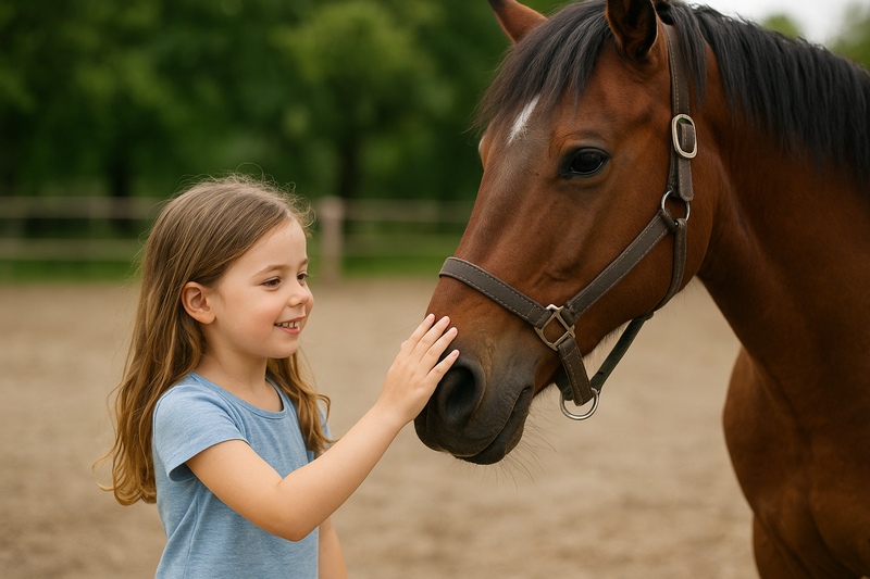 Cheval et enfants : instaurer une communication sécurisée dès les premiers contacts
