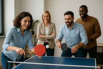 Comment utiliser le ping-pong comme outil de cohésion d’équipe en entreprise