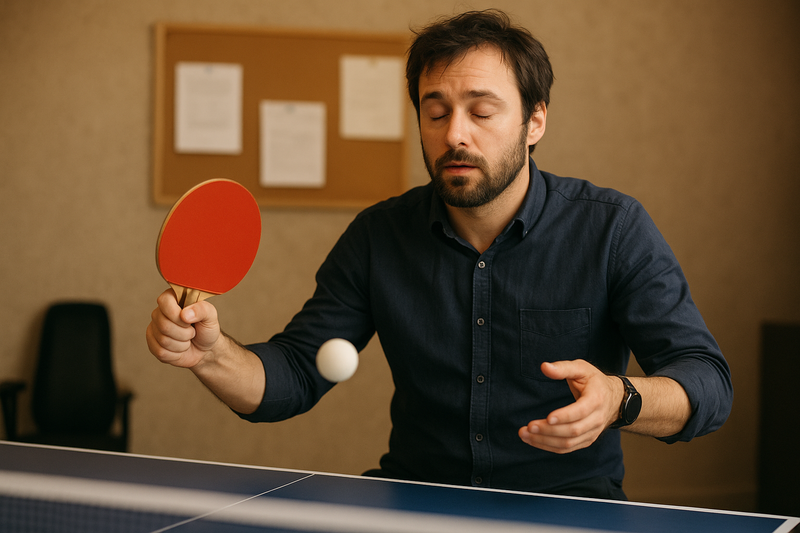 Sport pour cerveau fatigué : pourquoi le ping-pong est l’activité parfaite après une journée de travail
