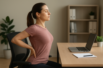 Mal de dos au bureau : programme complet de gymnastique discrète à faire sur chaise, sans transpirer
