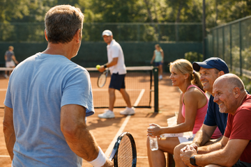 Tennis à 30, 40 ou 50 ans : comment gérer la peur du regard des autres sur le court