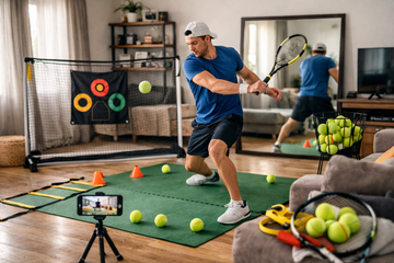 Les meilleurs exercices de tennis à faire chez soi pour progresser rapidement quand on débute